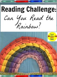 Reading Challenge: Can You Read the Rainbow? - Teach Without Tears