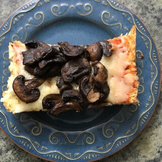 French bread pizza, one of the cold weather make ahead meals