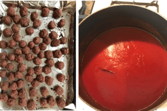 baked meatballs with tomato sauce freezer meals
