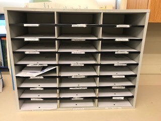 mailboxes for classroom organization