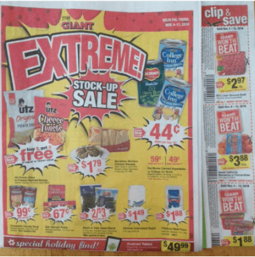 not using the weekly circular, one of the grocery store mistakes