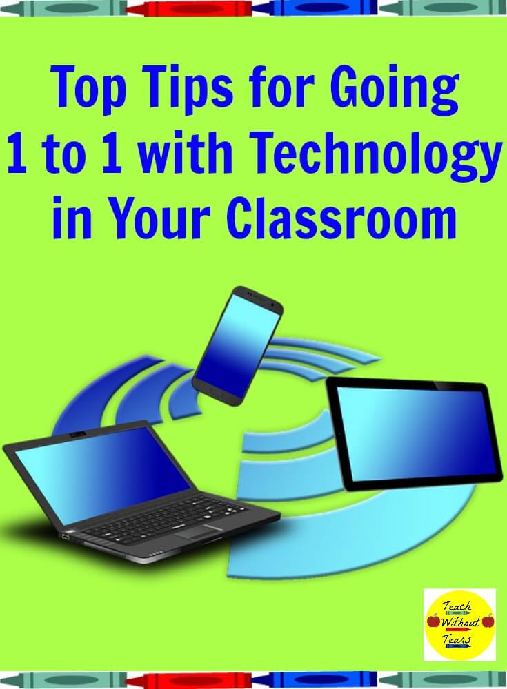 Is your school 1 to 1 with technology? Here are some tips for staying organized and managing devices in your classroom.