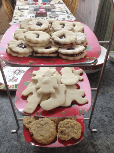 holiday tea party cookies