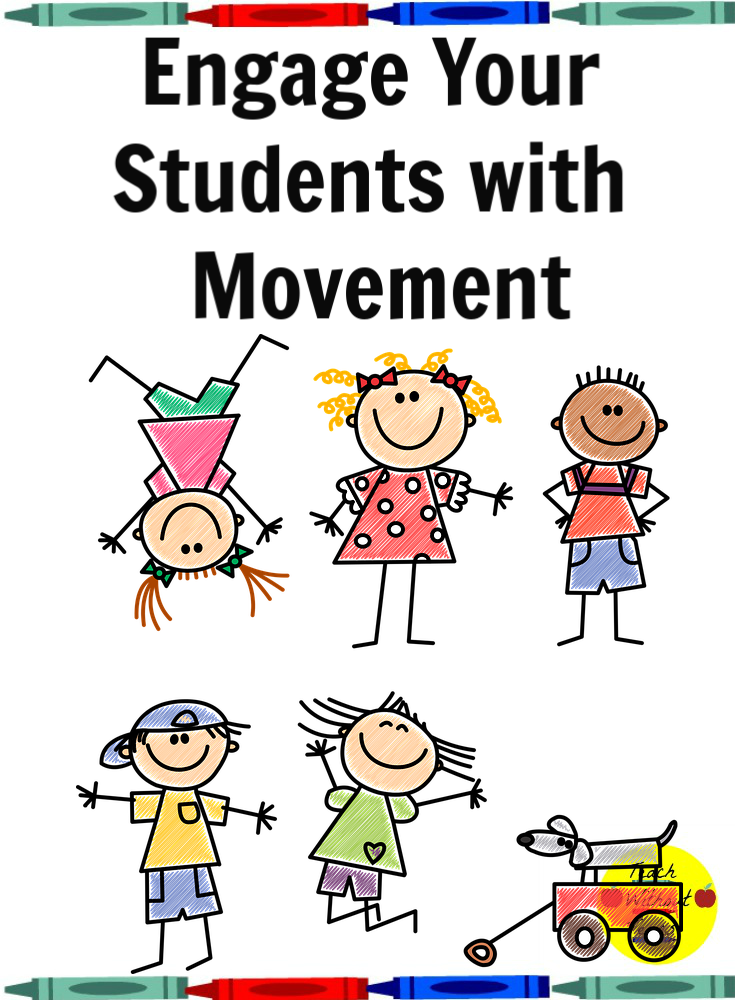 Are your students losing focus or getting squirmy? Check out this post for some ideas to engage your students with movement.