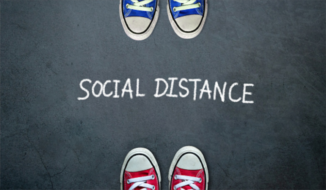 social distancing in the classroom