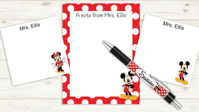 This stationary set is perfect for the Disney-loving teacher.