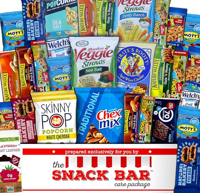 This snack pack is a great holiday gift for a teacher.