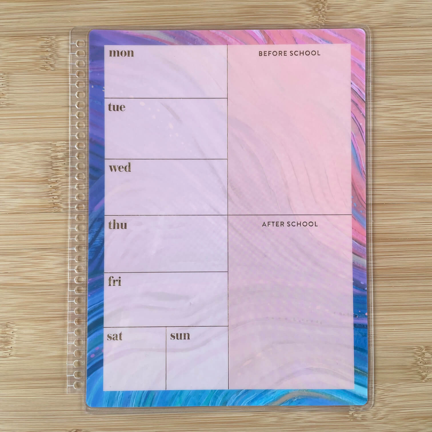 This dashboard snaps right into the coil of your Erin Condren Teacher Lesson Planner. 