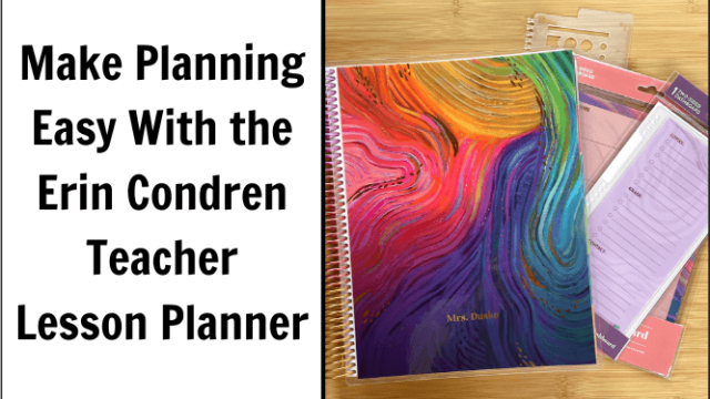 The Erin Condren Teacher Lesson Planner will make planning fun and easy.