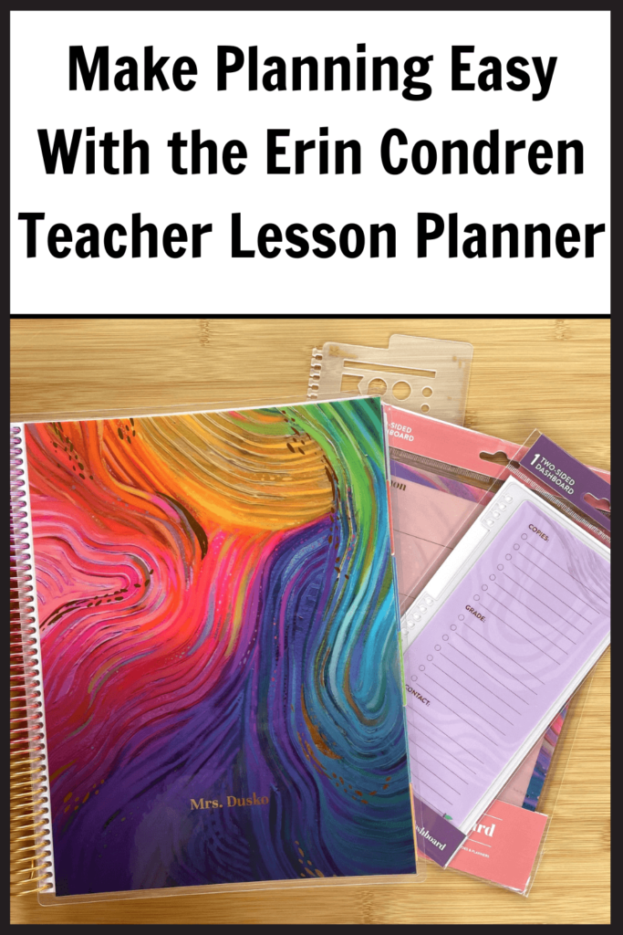 The Erin Condren Teacher Lesson Planner will make planning fun and easy.
