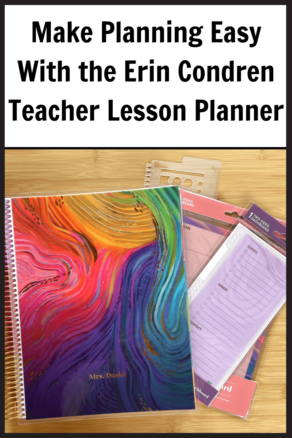 The Erin Condren Teacher Lesson Planner will make planning fun and easy.