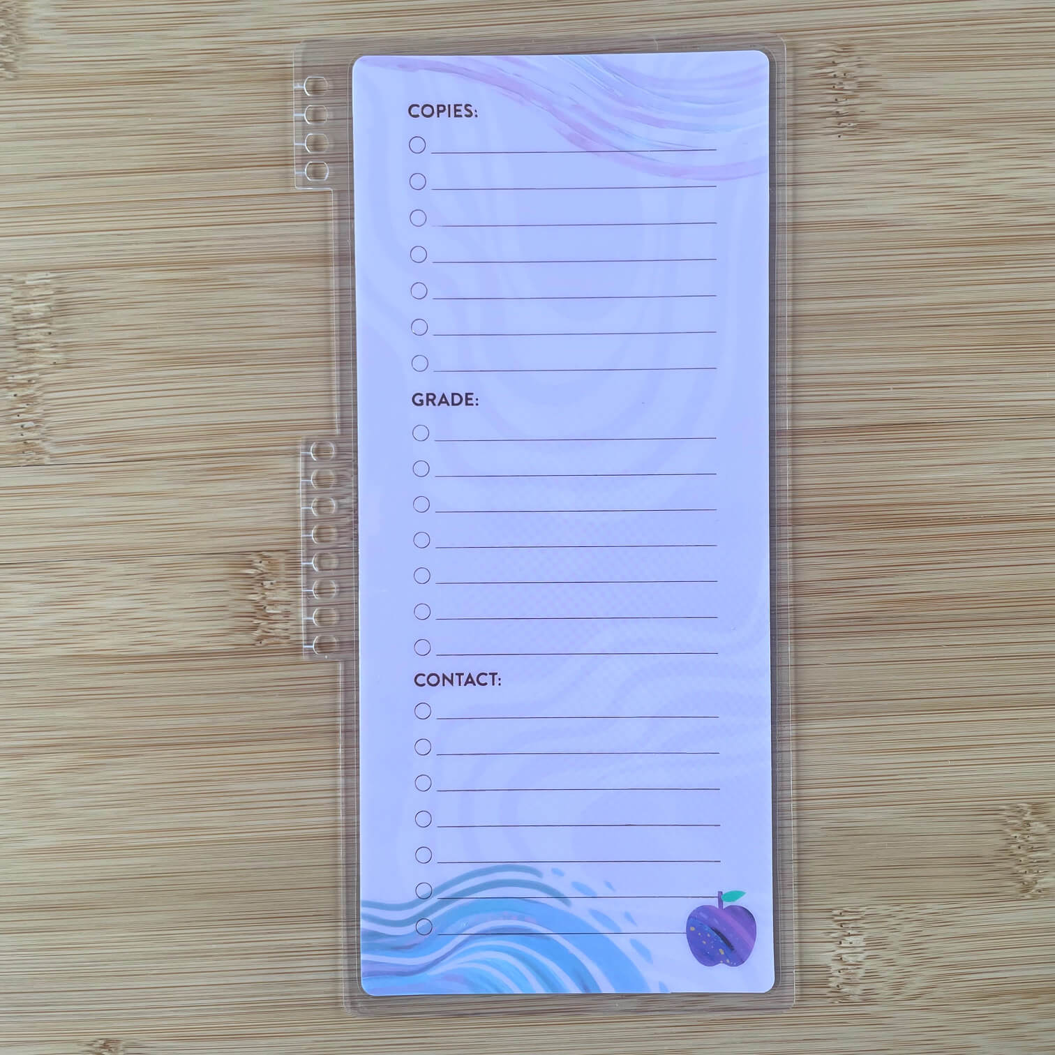 This To-Do List Dashboard snaps right into the coil of your Erin Condren Teacher Lesson Planner.